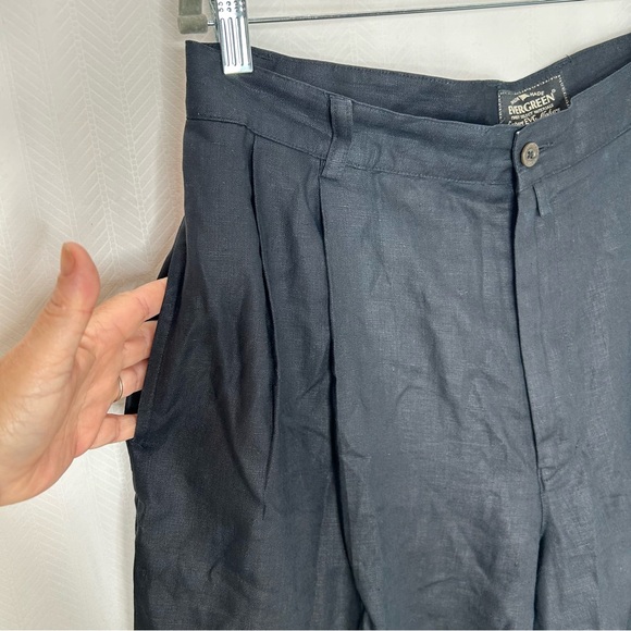 Evergreen summer linen classic chino shorts black size 36 golf - Picture 6 of 7